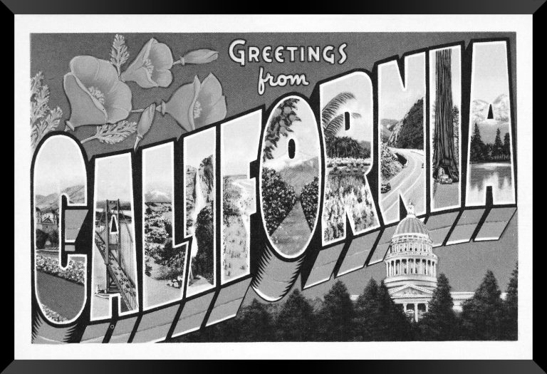 California — Super 8 headboard artwork, California