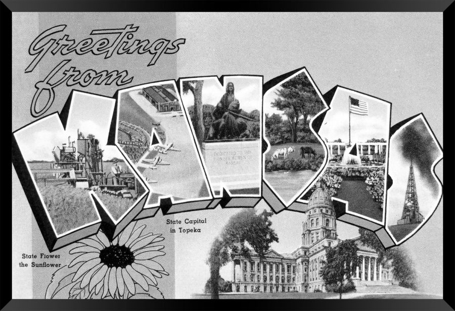 Kansas — Super 8 headboard artwork, Kansas