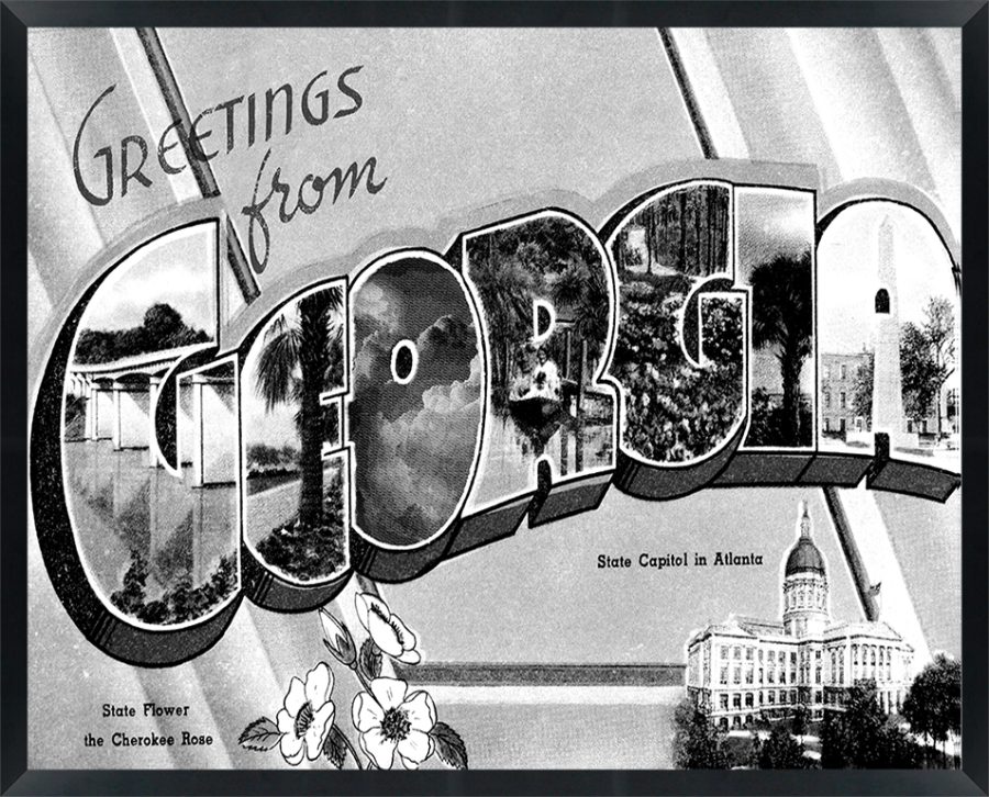 Georgia — Super 8 headboard artwork, Georgia