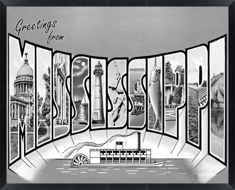 Mississippi — Super 8 headboard artwork, Mississippi