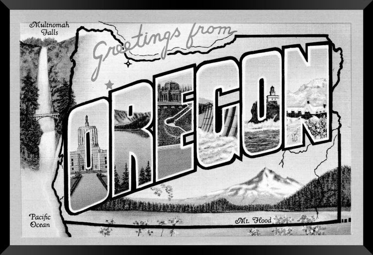 Oregon — Super 8 headboard artwork, Oregon