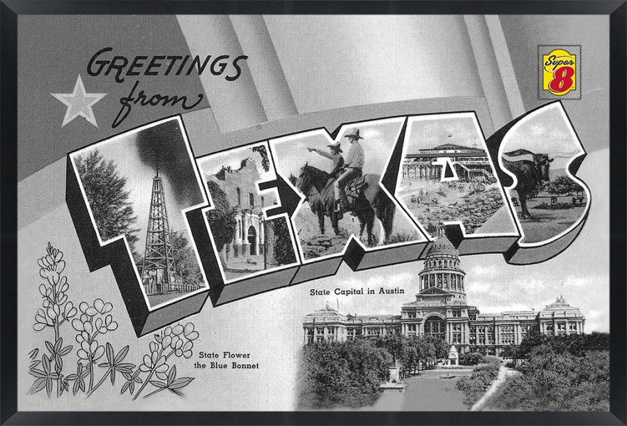 Texas — Super 8 headboard artwork, Texas