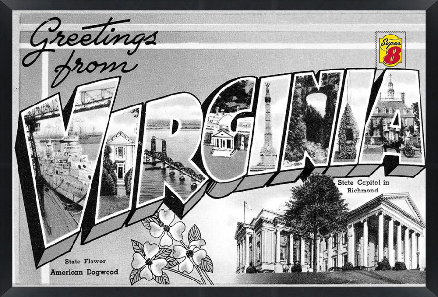 Virginia — Super 8 headboard artwork, Virginia