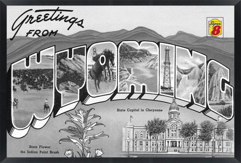 Wyoming — Super 8 headboard artwork, Wyoming