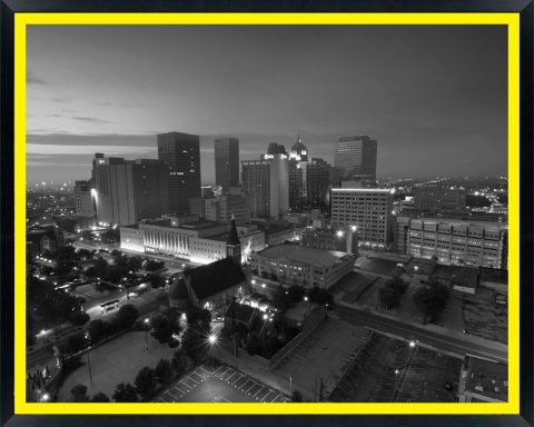 Oklahoma, Oklahoma City Skyline at Dawn