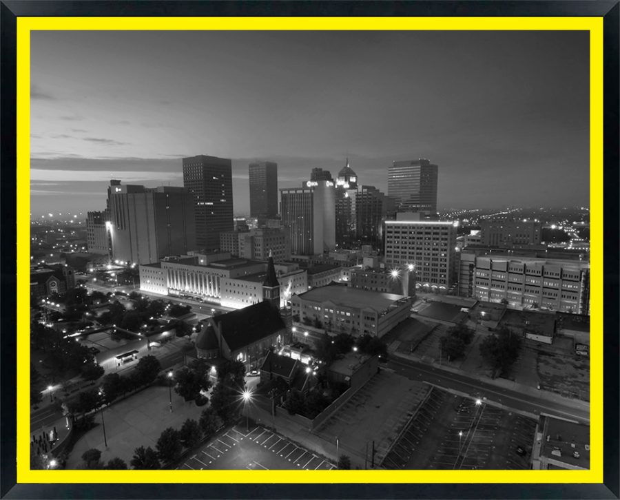 Oklahoma, Oklahoma City Skyline at Dawn