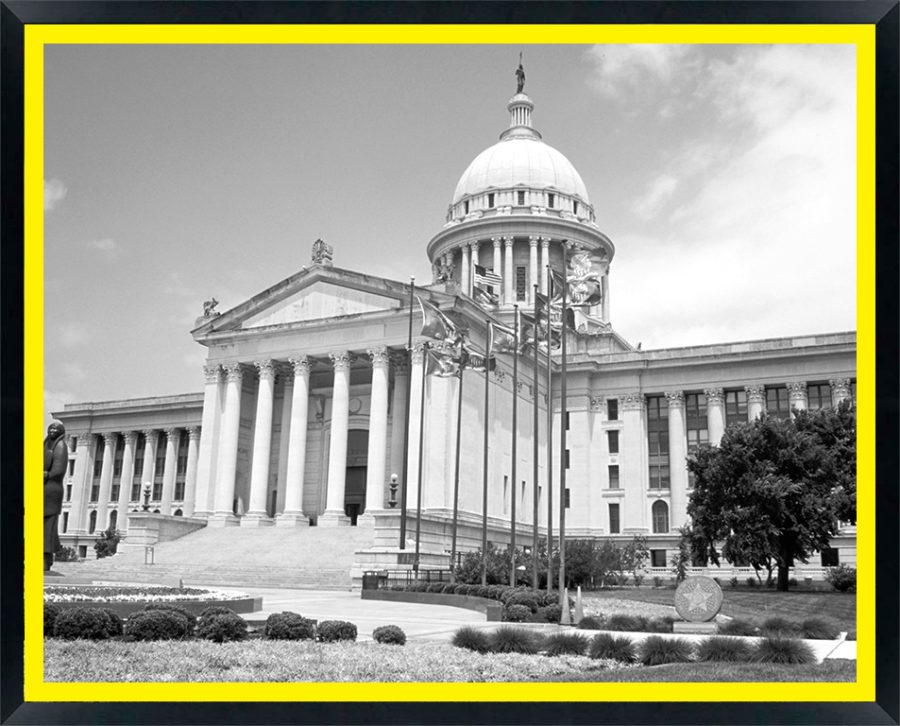 North America, USA, Oklahoma, Oklahoma City. State capitol building.
